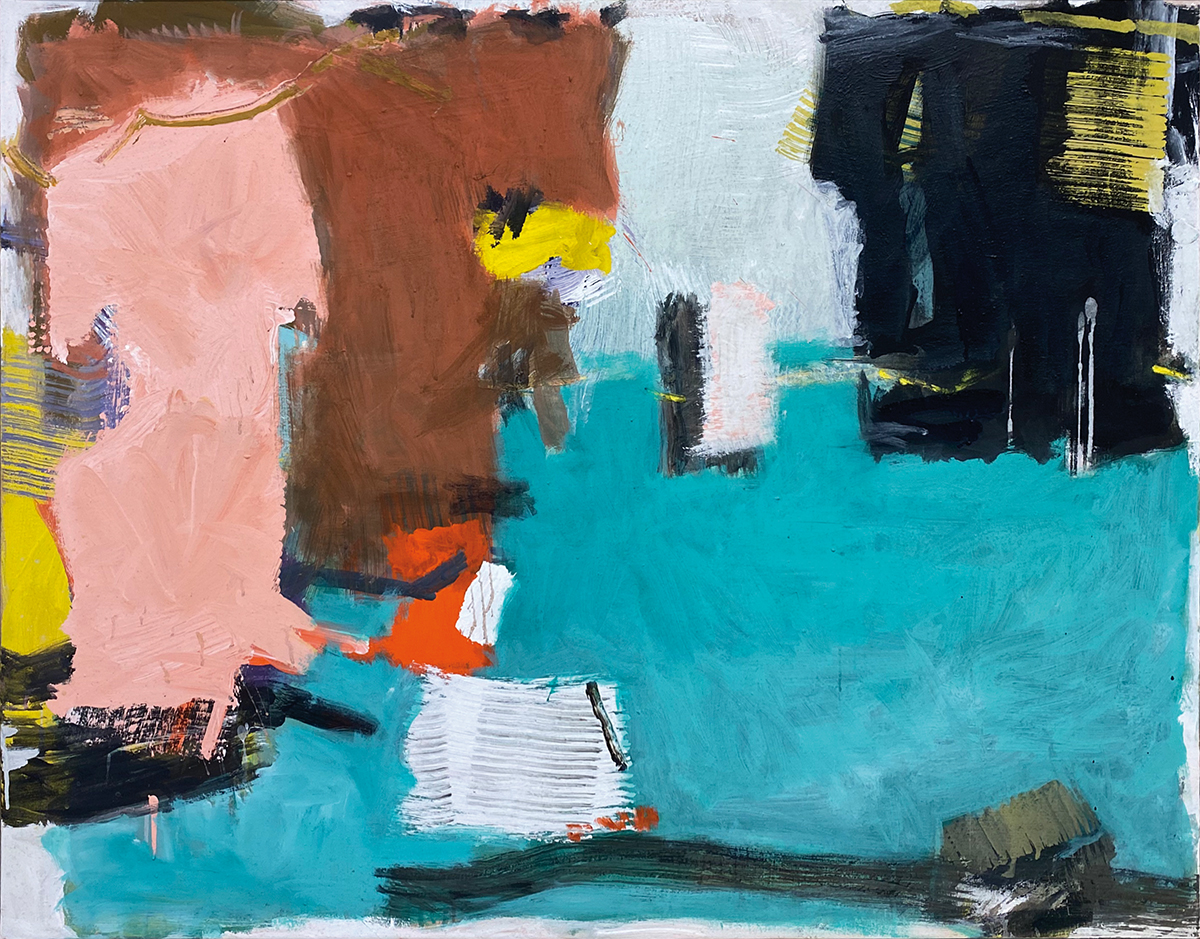 Ohne Titel, 198996 x 120 cmAcryl auf Leinwand