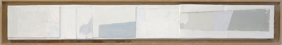 Wandstück 35, 2021/202318 x 155 x 6,5 cm in 23,5 x 164 cmMixed media; framed