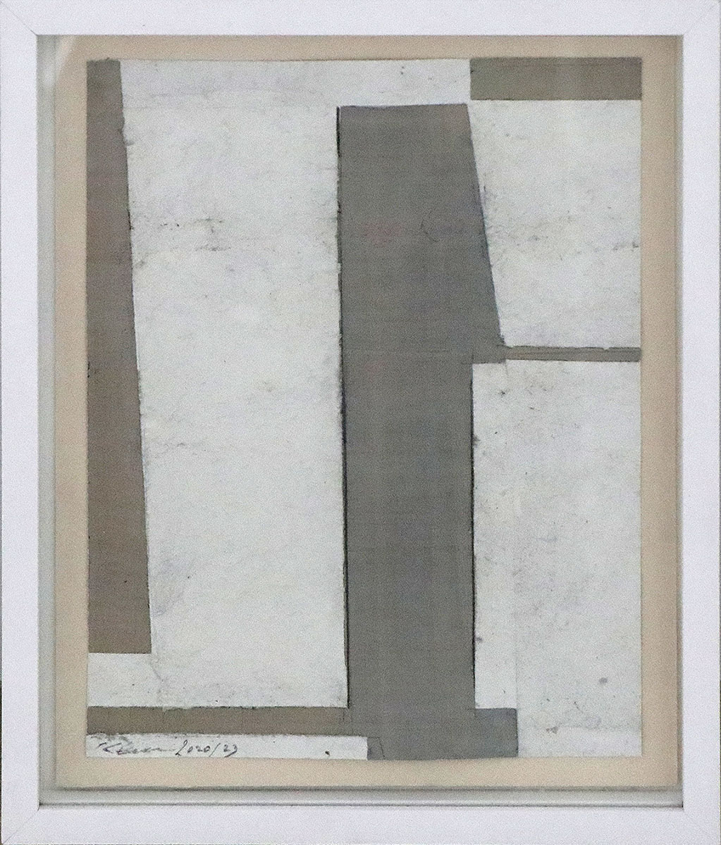 Schichtung (Moment Licht 2), 202332 x 26,4 cm gerahmt;Mixed Media