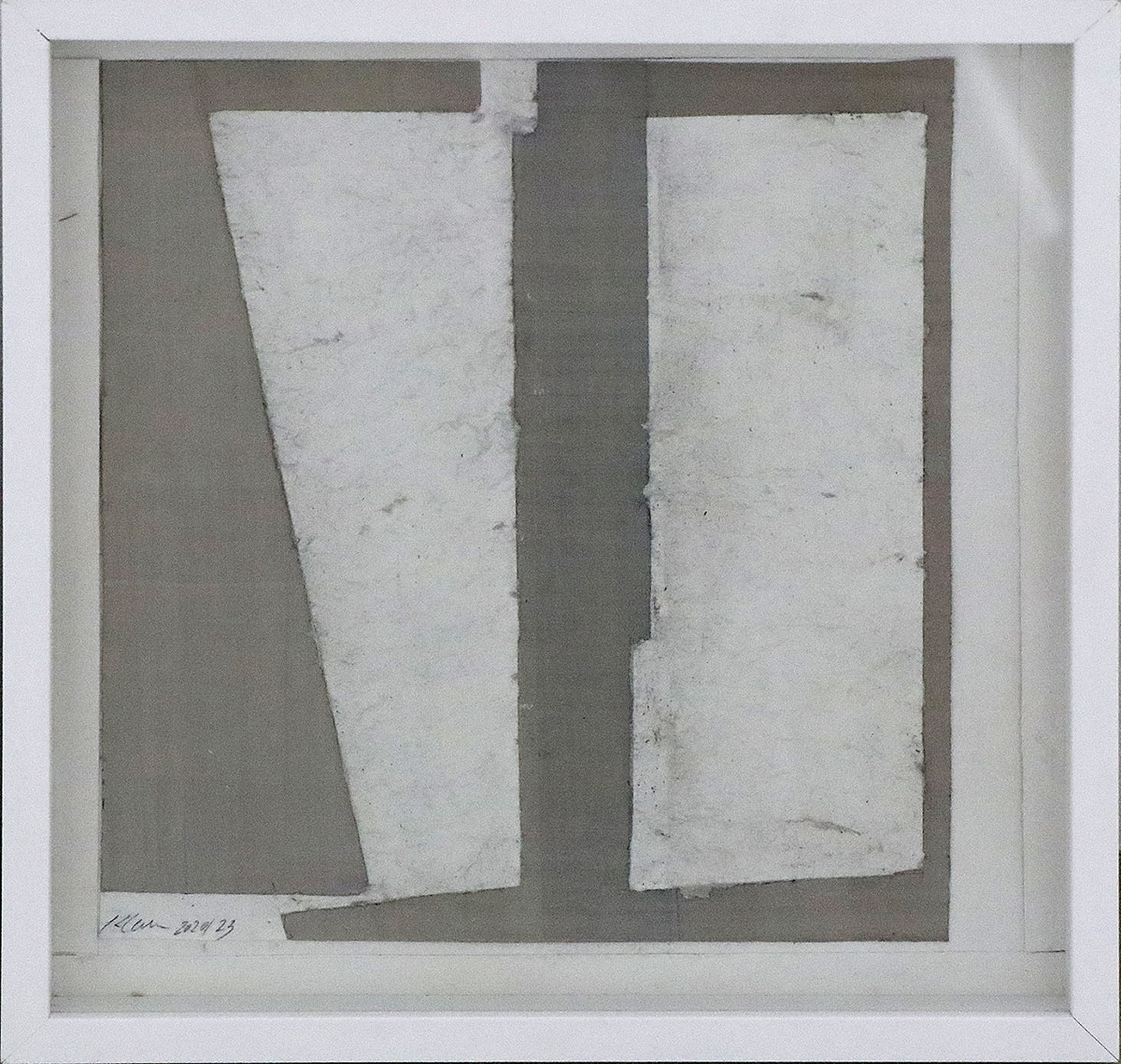 Schichtung (Moment Licht 1), 202332,3 x 32,3 cm gerahmt;Mixed Media