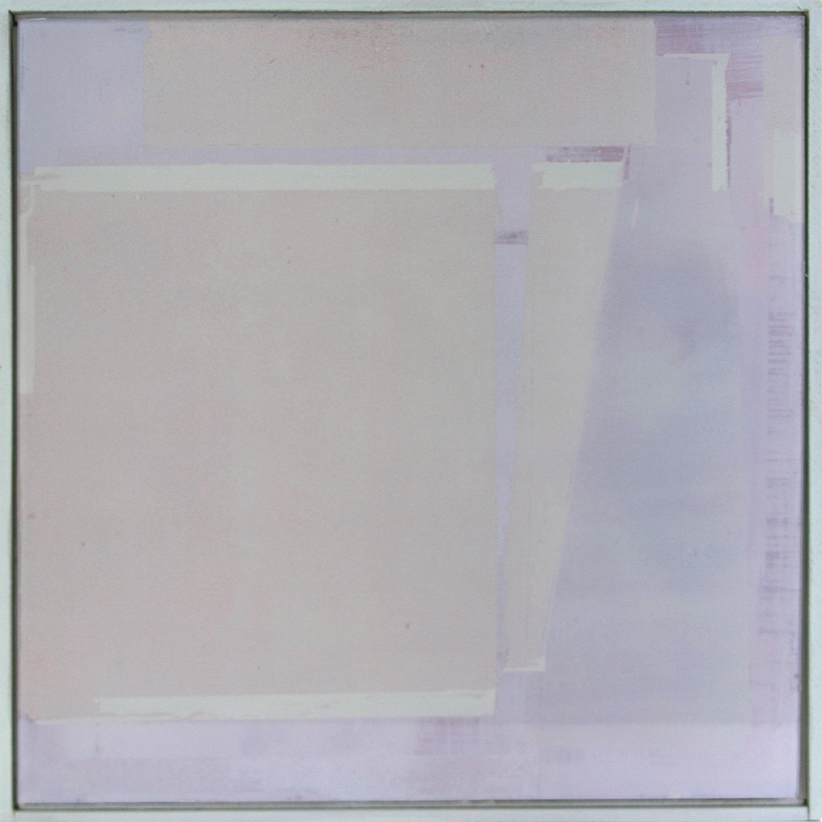 Auf-Glas-Malerei 2 / Schichtungen, 201630 x 30 cmPigment, grounded on glass, framed