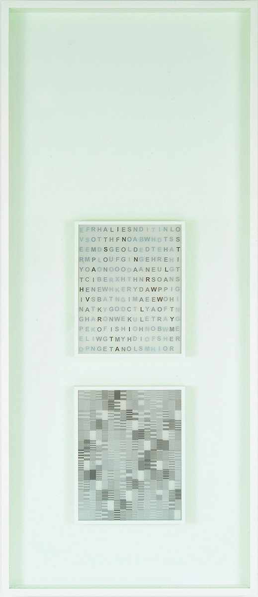 ArchilochosEverything People Have, 2004/2009106 x 45 x 7 cmdigital prints on film, acryl glass, MDF, acrylic, glass