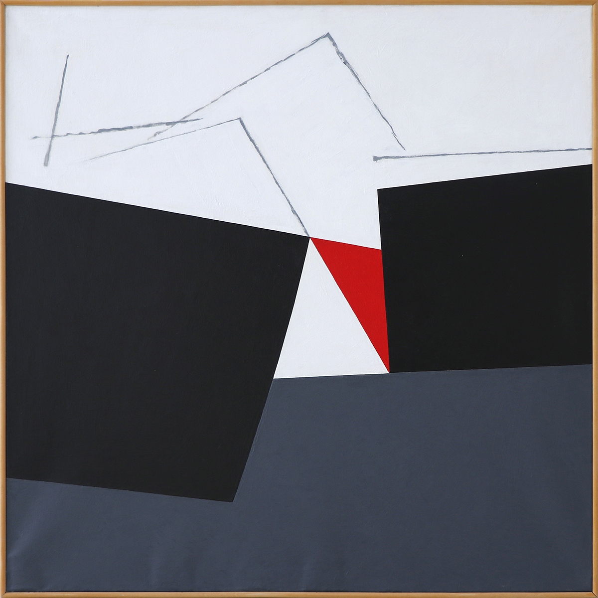 Verschiebung, 1971100,5 x 100,5 cmAcrylic on canvas; framed