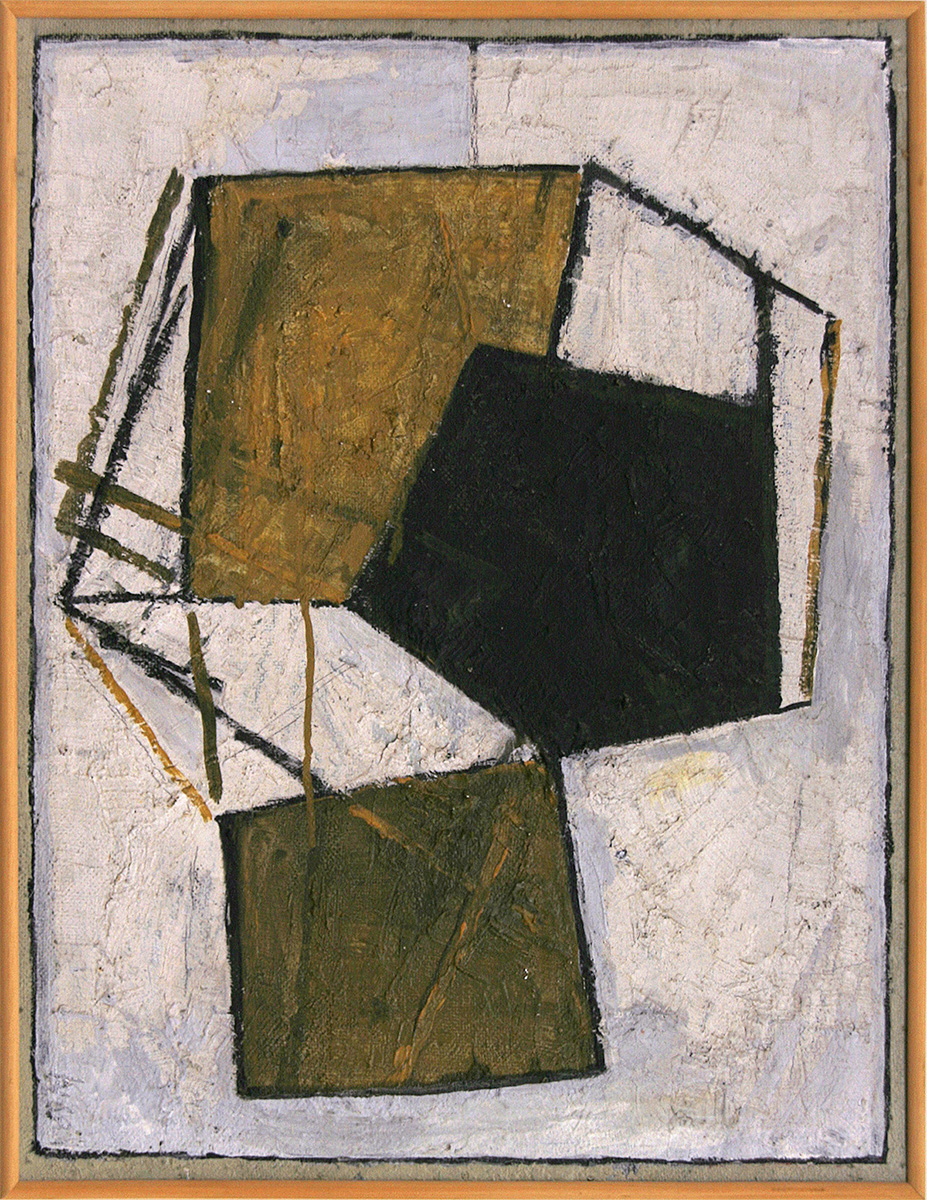 Kopfformation, 196966 x 51 cmKunstharz, Farbpigmente; gerahmt