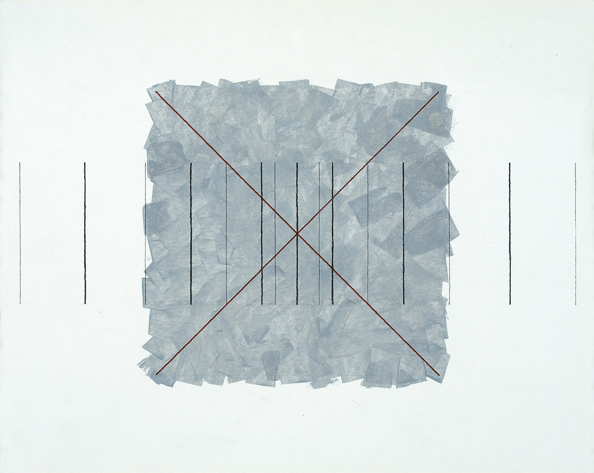 Raum-Zeit-Sequenz (2), 2000/200948 x 60 cmAcrylic, graphite, felt pen on drawing board
