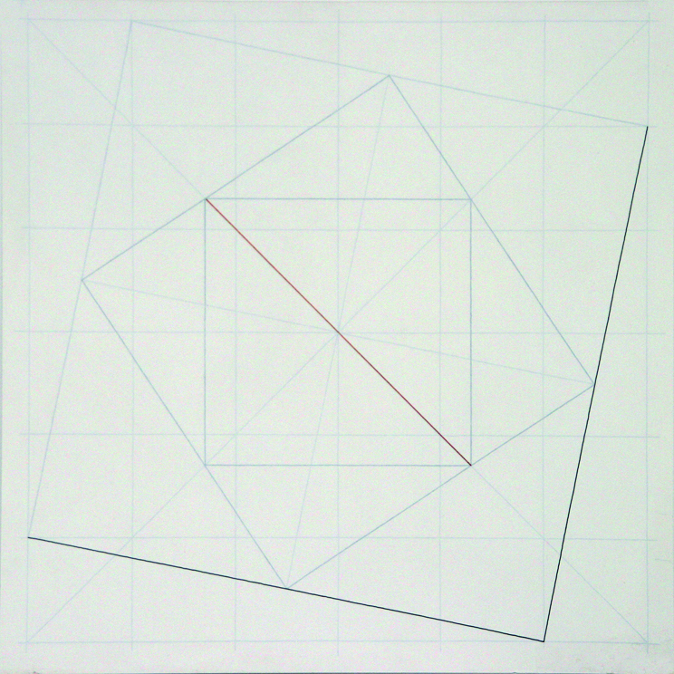 Zirkulation (2), 200165 x 65 cmAcrylic, graphite, felt pen on drawing board